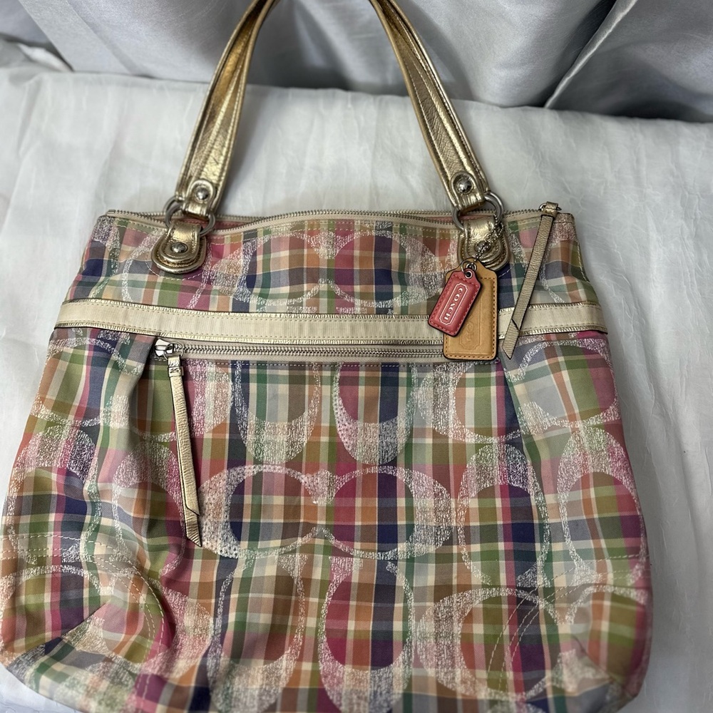 Large Coach shoulder bag and wallet